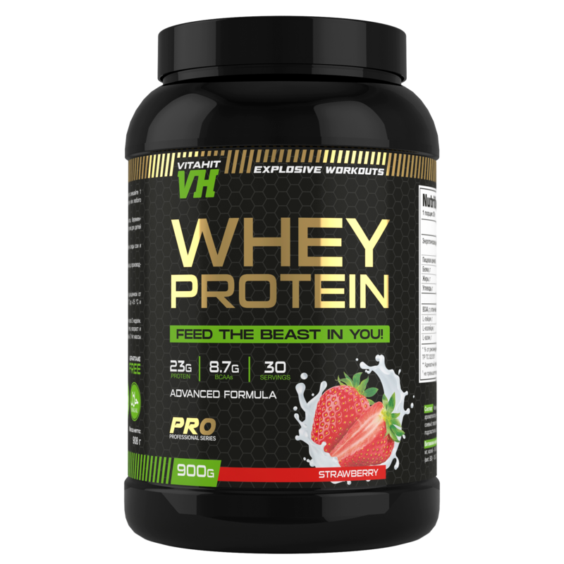 Whey Protein (Клубника) 900г